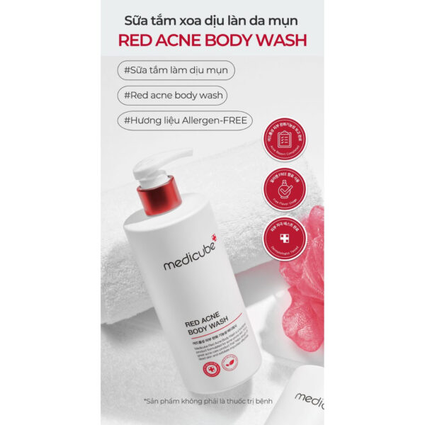 Medicube Red Acne body wash 7